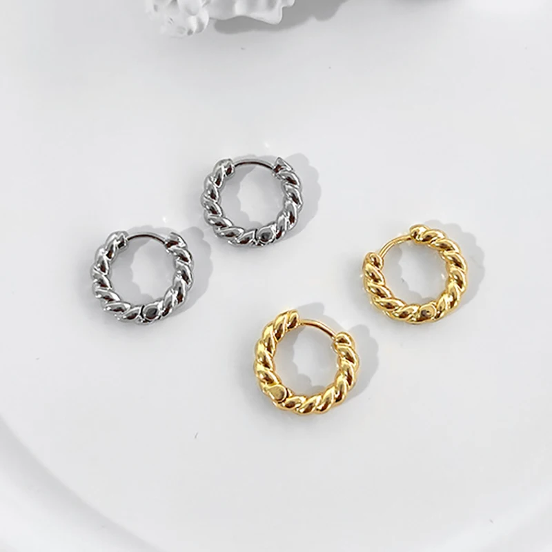 Рождественские золотые ювелирные изделия женские минимальные 14K позолоченные