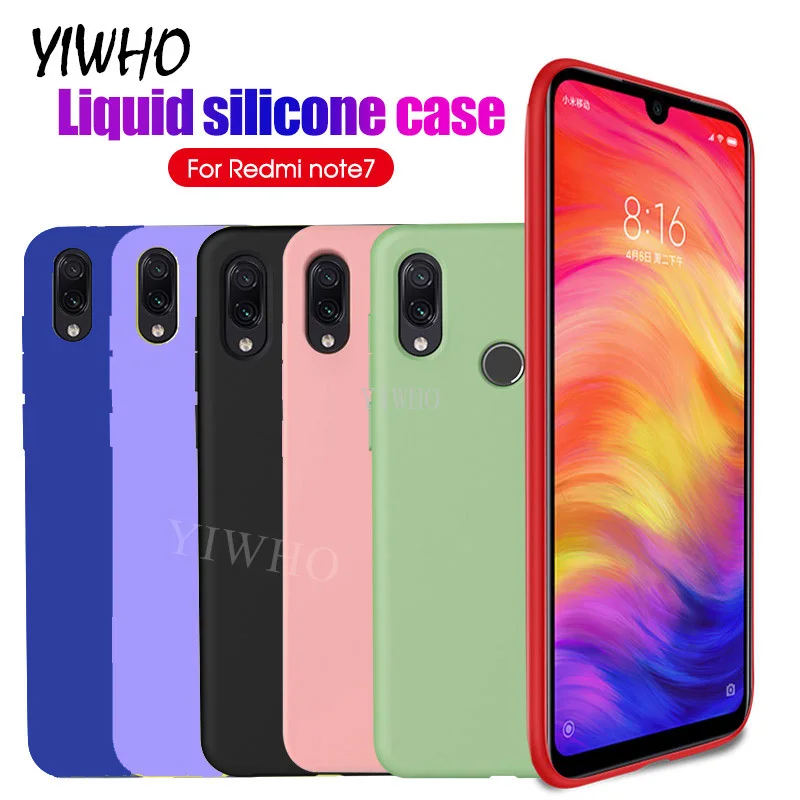 Жидкий силиконовый чехол для Xiaomi Poco X3 мягкий из ТПУ телефона Xiomi Redme RedMi Note 7 Pro PocoX3