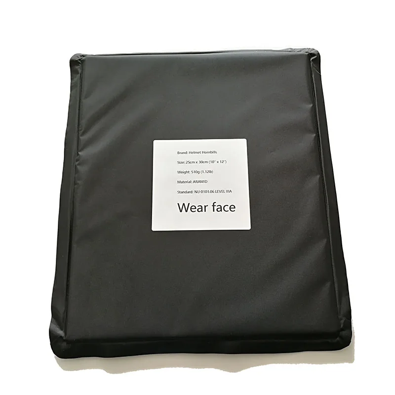 

Helmet Hornbills Ballistic Plates Bulletproof Ultra-Lightweight Level IIIA Soft Panels 10" x 12" Body Armor Tactical