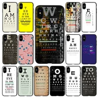 yndfcnb medical eye vision chart phone case for iphone 13 11 12 pro xs max 8 7 6 6s plus x 5s se 2020 xr cover