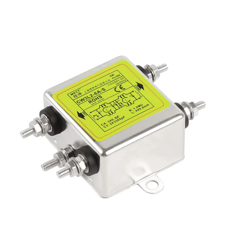 Болтовое соединение Однофазное помехоподавляющее электромагнитное устройство