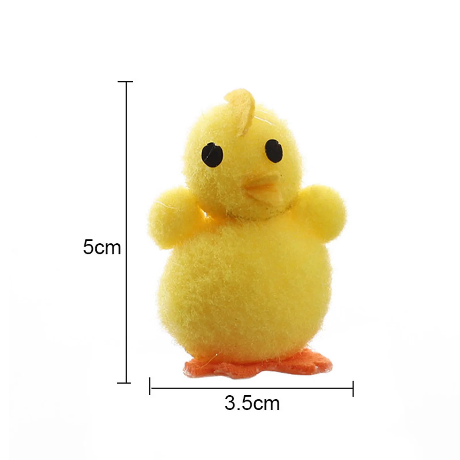

24pcs Simulation Easter Chick Yellow Plastic Chick Lovely Chicken Gift Plush Chicken Artificial Toys For Kids Home Decoration