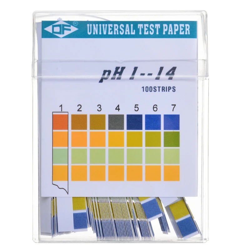 100 Strips/Pack pH Testing Strip 1-14 PH Range Alkaline Acid Level Indicator Paper Aquarium Pond Water Lab Meter Test | Инструменты