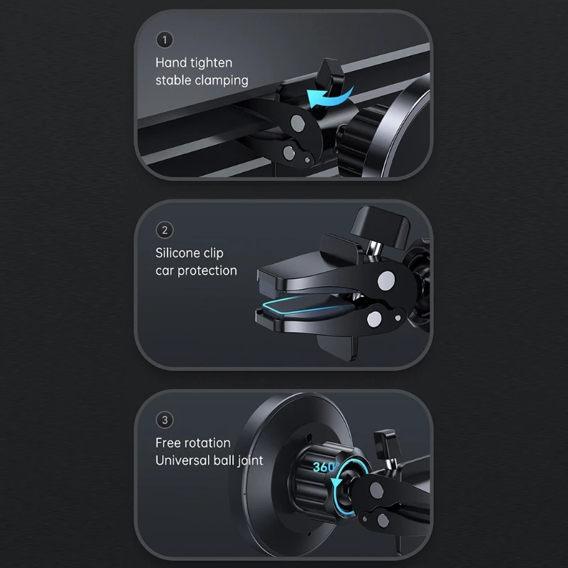 

15W car Magnetic Wireless Fast Charger phone holder For -iPhone 12 ProMax