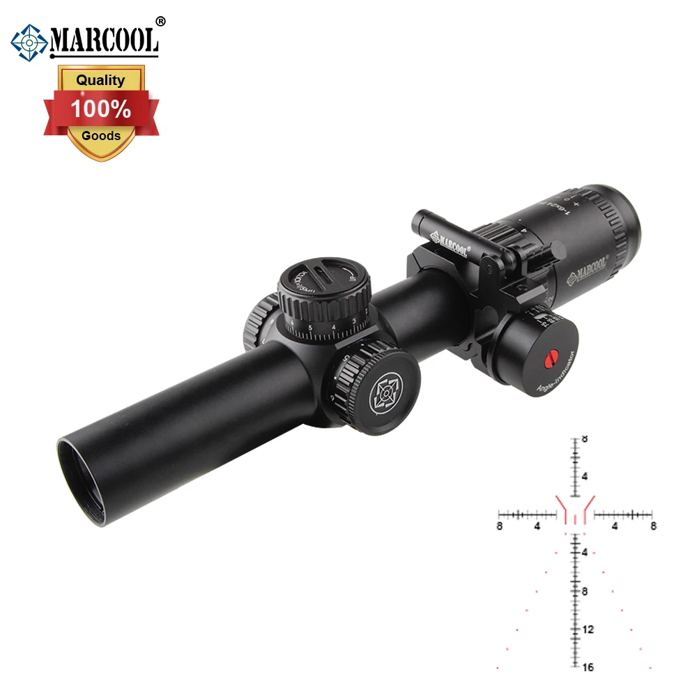 Оптический прицел MARCOOL оптический 223 AR15 .308 с подсветкой Gen2 1 6x24|Оптические прицелы|