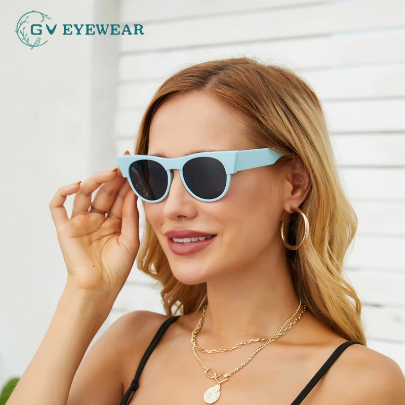 

Модные солнцезащитные очки для мужчин и женщин, в европейском и американском стиле, UV400, в круглой оправе, классические уличные праздничные ...