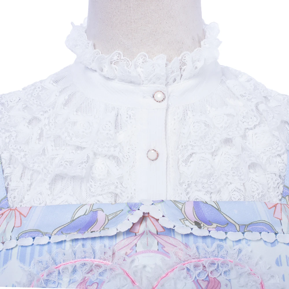 Lolita Original Unicorn Stars Sleeveless Dress Girl Full Set | Тематическая одежда и униформа