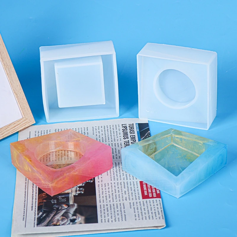 

Diy Crystal Epoxy Ashtray Silicone Mold Serving Board Mold Jewelry Making Home Decoration Mold Suitable for Men