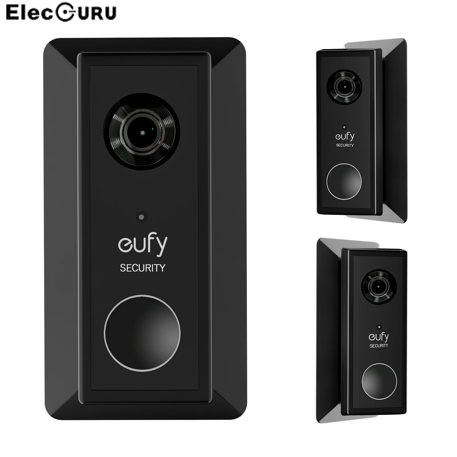 Placa de Parede para Eufy Campainha com Ajuste à Esquerda e Direita Resistente Durável