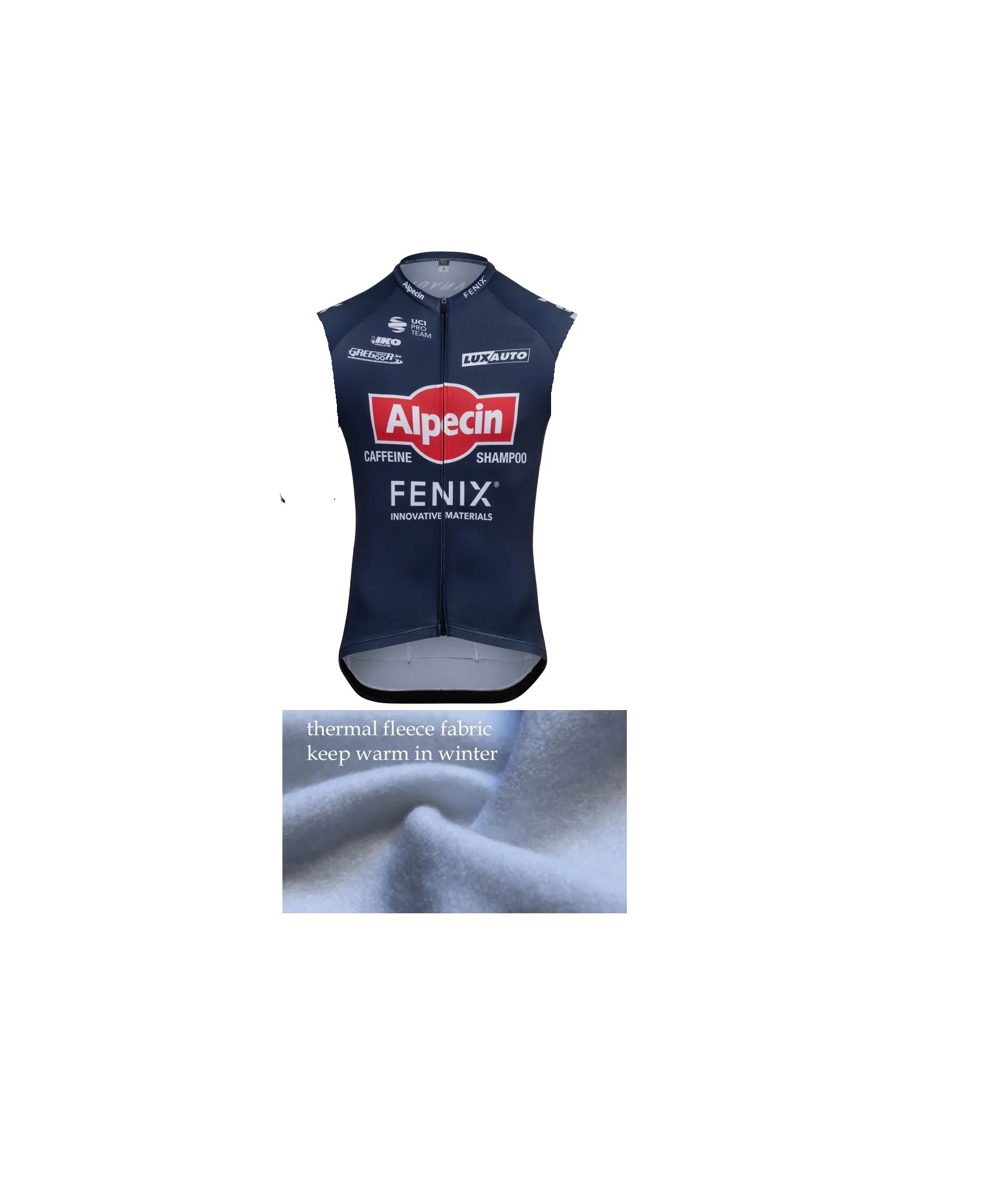 

Зимний флисовый термальный 2021 ALPECIN FENIX TEAM синий короткий жилет без рукавов ROPA CICLISMO Велоспорт Джерси размер одежды