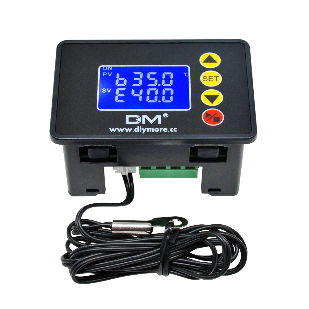 Цифровой ЖК-регулятор температуры 110-220 В переменного тока 12 24 постоянного 1 37