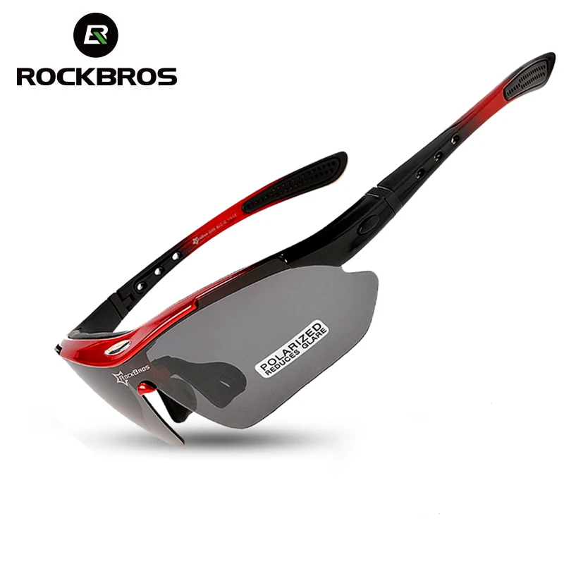 Велосипедные очки RockBros поляризационные темные для спорта на открытом воздухе