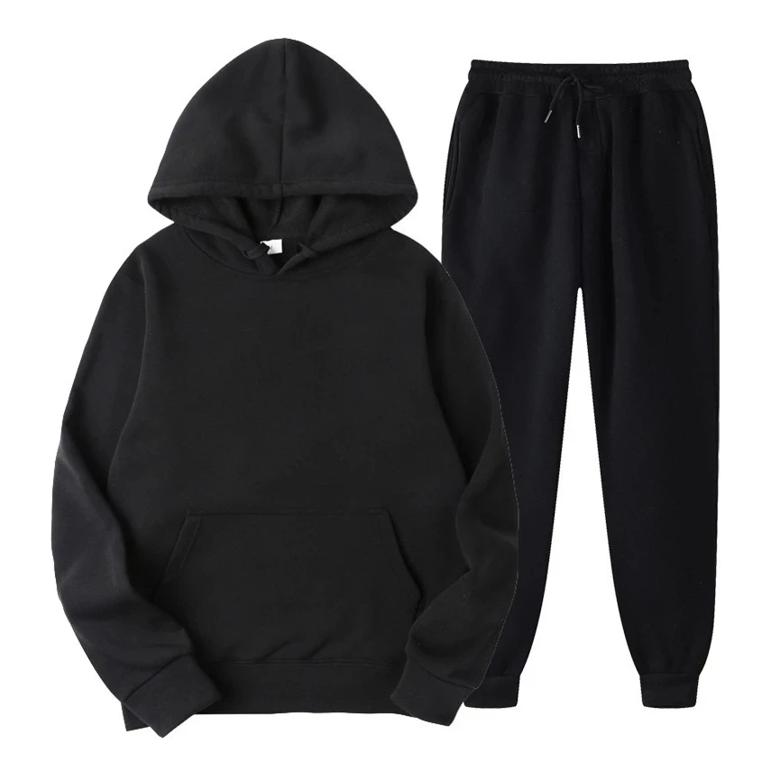

2021 Autumn And Winter Fashion Brand Men Tracksuit New Men's Hoodies + Sweatpants Two Piece Suit Hooded Casual Sets Male Clothes