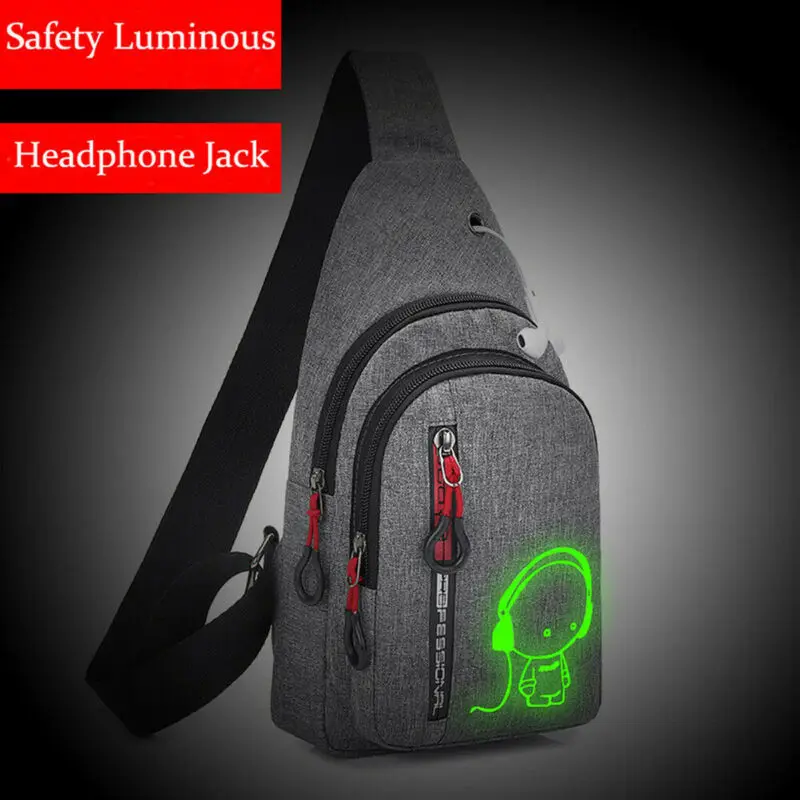 Маленькая мужская нагрудная сумка рюкзак слинг на плечо кросс боди уличная