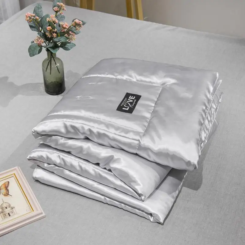 

Pure Color Summer Quilt gray Bedspread Blanket fashion Comforter soft Bed Cover Twin full Queen Quilting solid bedclothes