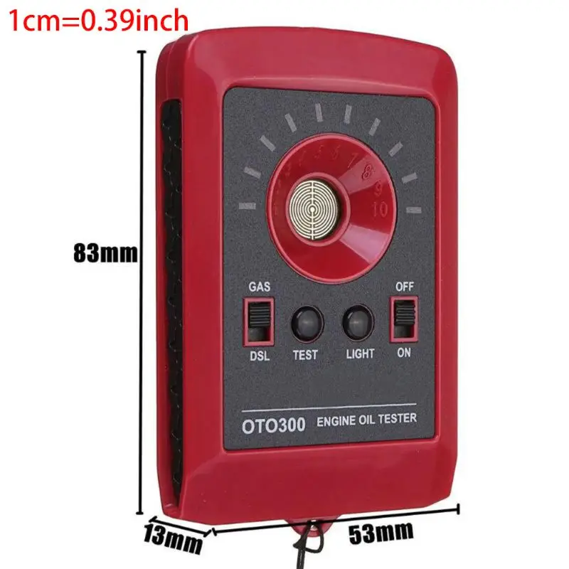 

OTO300 Protable Oil Quality Detector Car Digital Stroke Tester Motor Engine Gas Gasoline Analyzer with Strap