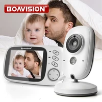 3 2 inch color lcd wireless video baby monitor night vision 5m nanny monitor bebek lullabies surveillance security camera vb603
