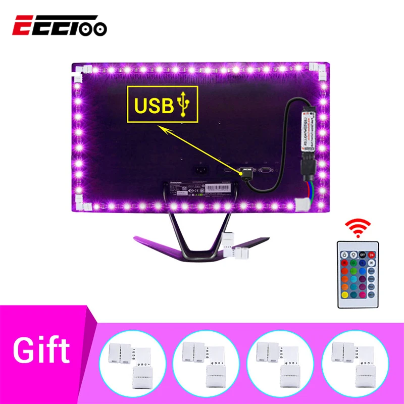 EeeToo светодиодный светильник для телевизора с подсветкой ночной Светильник s 2835SMD