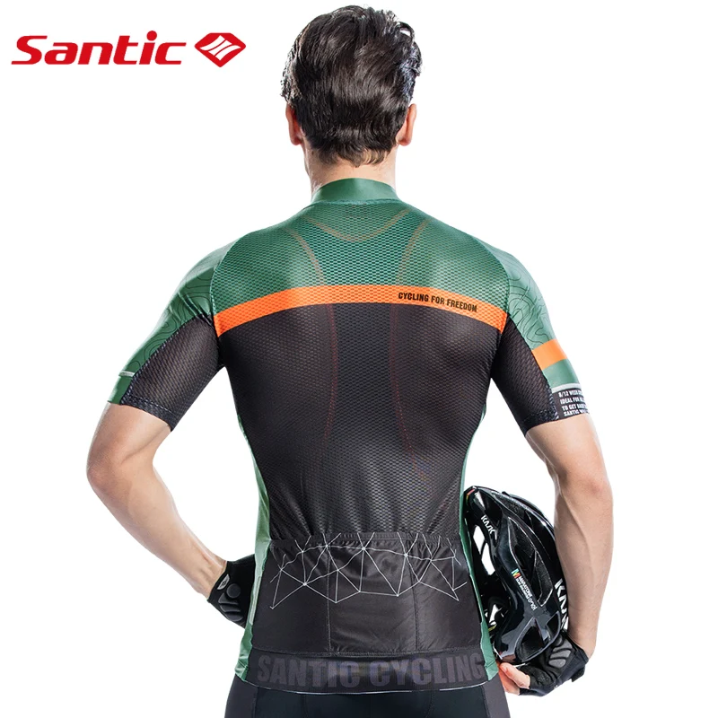 Santic Для мужчин Велоспорт Короткие Джерси Pro Fit с объёмным рисунком из мультиков