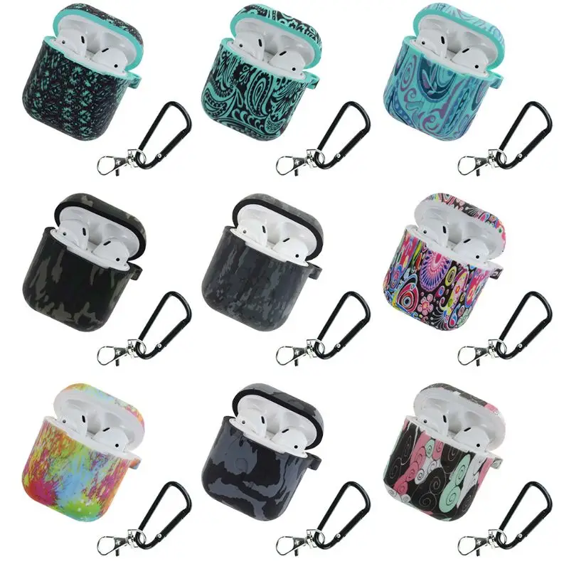 

Защитный чехол для Airpods, с карабином, с защитой от потери, чехол силиконовый ударопрочный