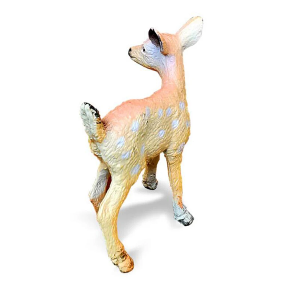 

4pcs/set Plastic Wildlife Deer Animal Model Creatures Figures Birthday Gifts