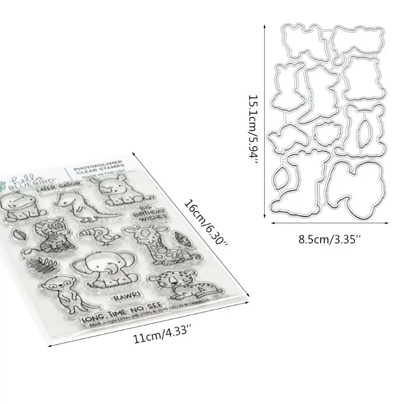 

Wildlife Metal Cutting Dies Stencils for DIY Scrapbooking Paper Card Embossing 87HB