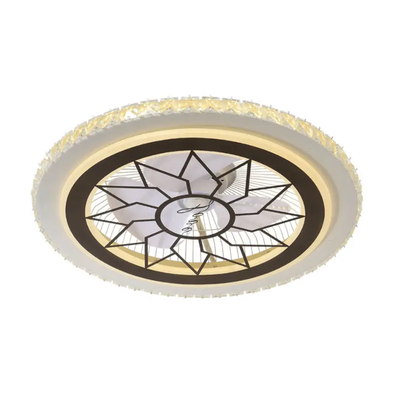 

Nordic Simplicity Bedroom Ceiling Fan Lights with Remote Control Stepless Dimming Color Changeable Power Adjustable