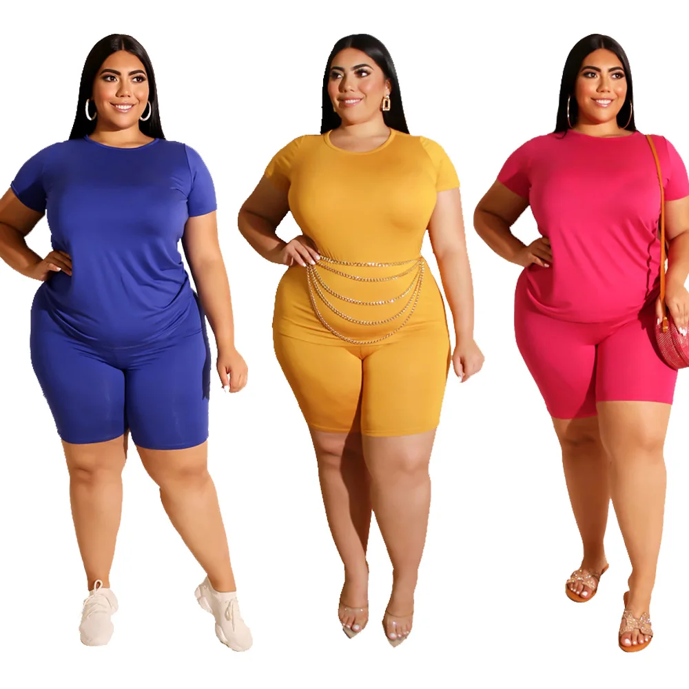 Комплект из двух предметов женские летние топы с коротким рукавом и шорты наряды
