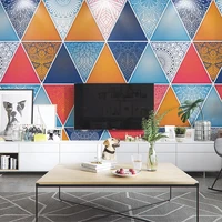 custom wallpaper 3d creative graffiti geometric pattern modern fashion bedroom living room tv background papier peint mural 3d
