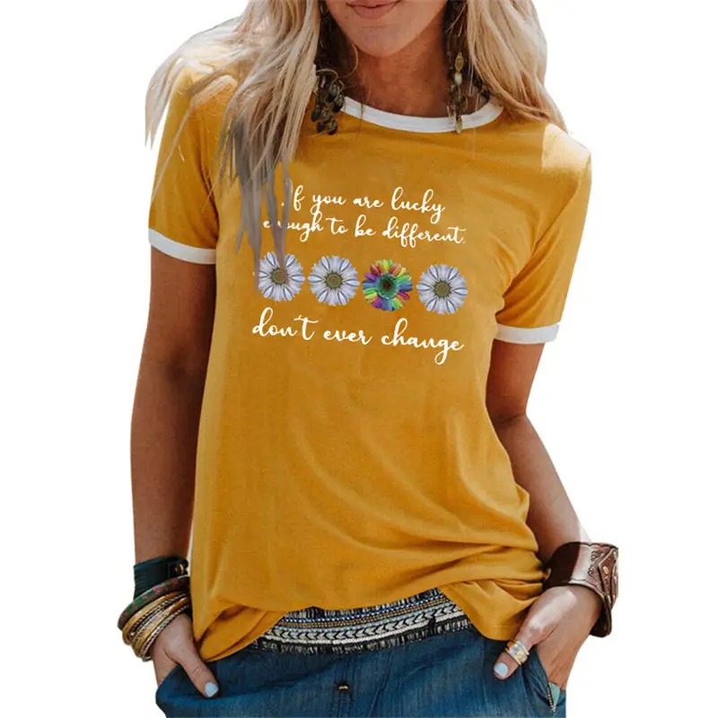 

Женщин в том случае, если вам повезло отличаться друг от друга летний топ с надписью буквами Футболка Hipster Мода эстетическое Мягкая футболка...