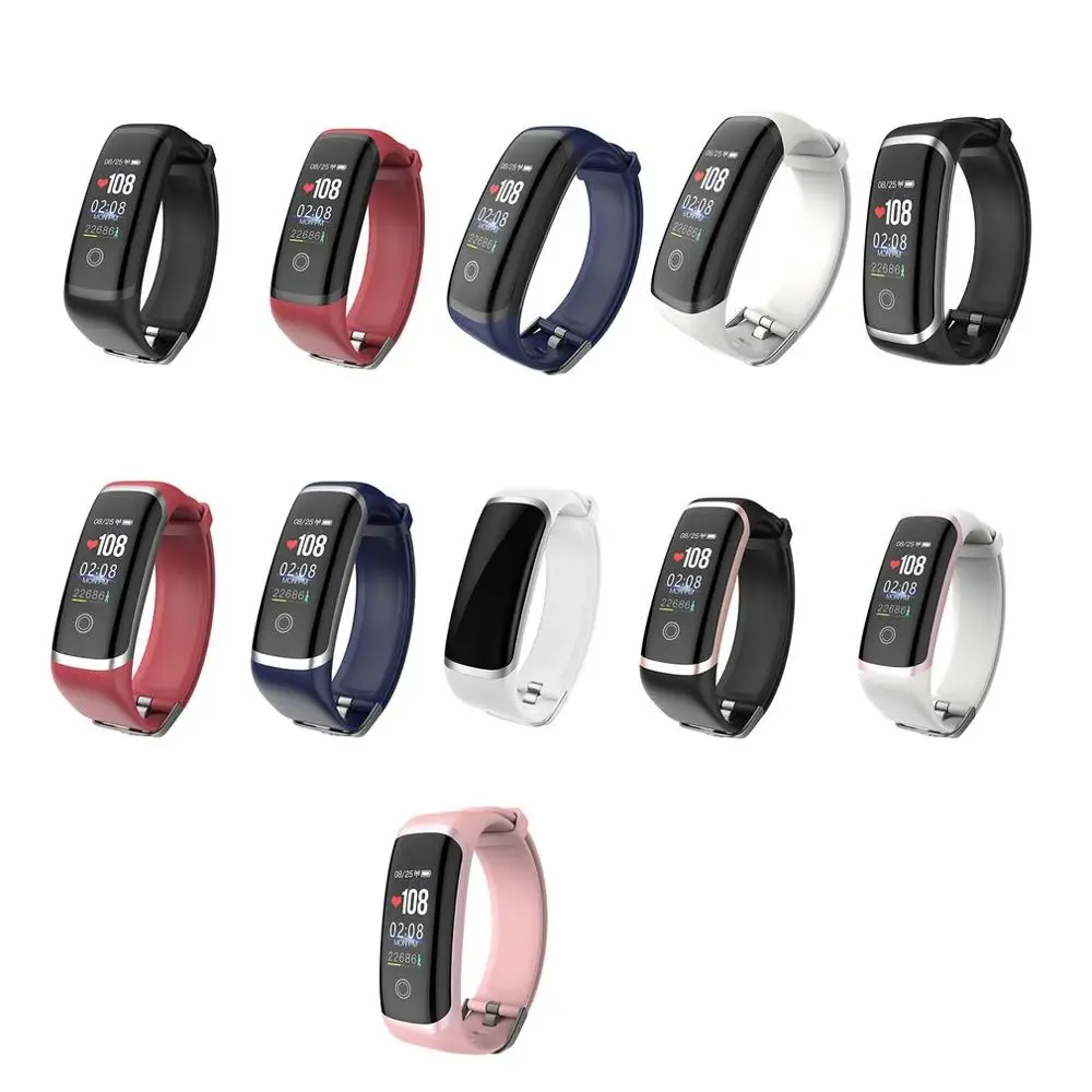 Умный браслет с цветным экраном M4 непрерывный мониторинг сердечного ритма