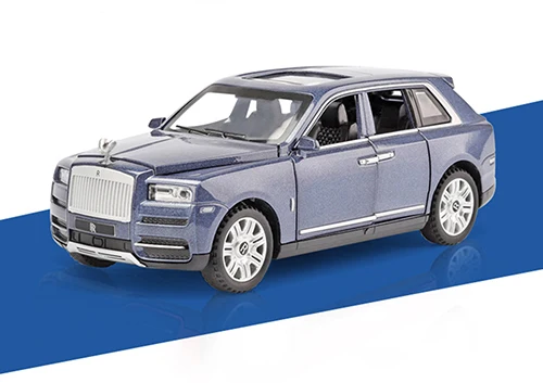 Model 2-blue 1:32 шкала Rolls Royce сплав литой под давлением металлический автомобиль-модель звуковой светильник Вытяните назад SUV 6 дверей можно открыть автомобиль-коллекция - Цвет: Model 2-blue