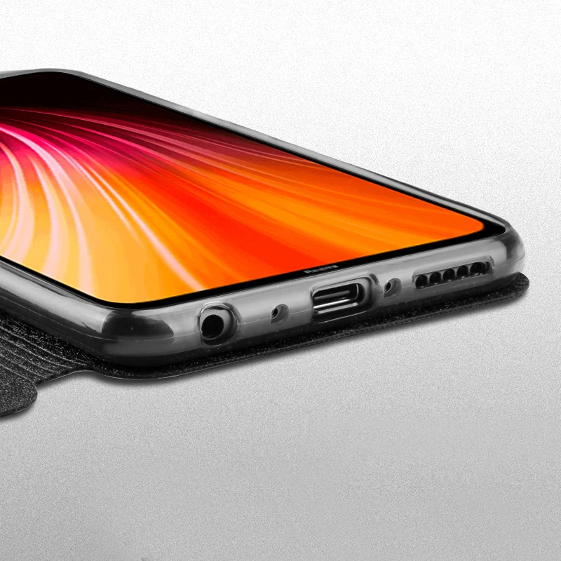 Силиконовый чехол для Xiaomi Redmi Note 8 8 T, кожаный чехол-книжка Mofi для Xiaomi Redmi Note 8 8T Pro, глобальная версия 360, ударопрочный