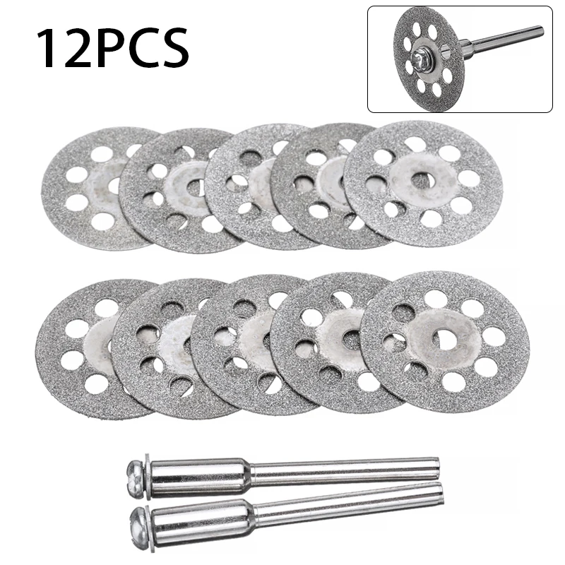 10 шт. деревообрабатывающее лезвие мини алмазный режущий набор дисков + 2 шатуны