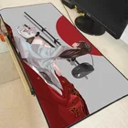 Коврик для мыши сделай сам из японского аниме Девочка-Катана, игровой коврик для мыши большого размера, черный коврик для клавиатуры и мыши с фиксируемыми краями, Настольный коврик для мыши