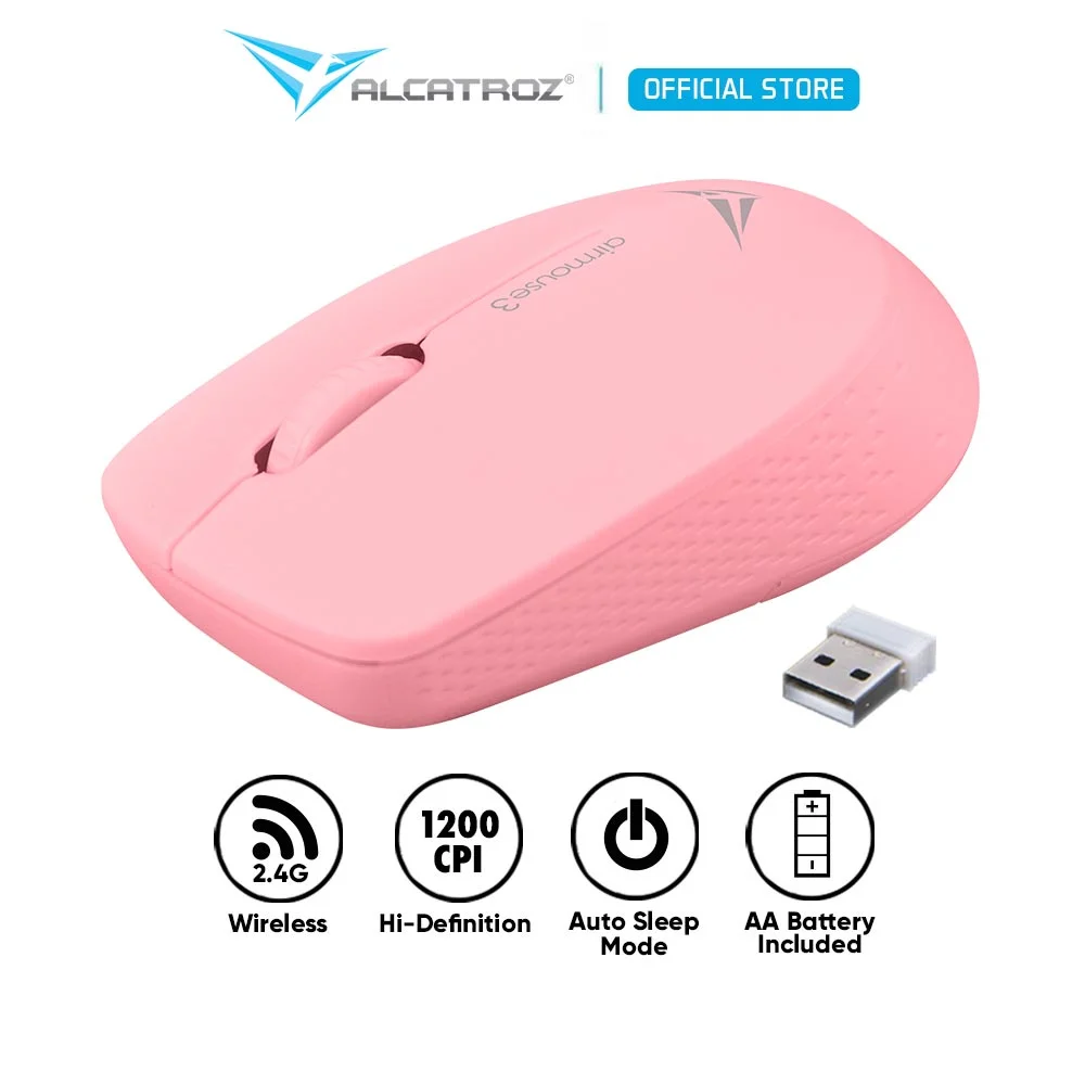

Alcatroz AirMouse 3 Wireless 2.4G Hi Definition Optical Mouse (1200CPI)