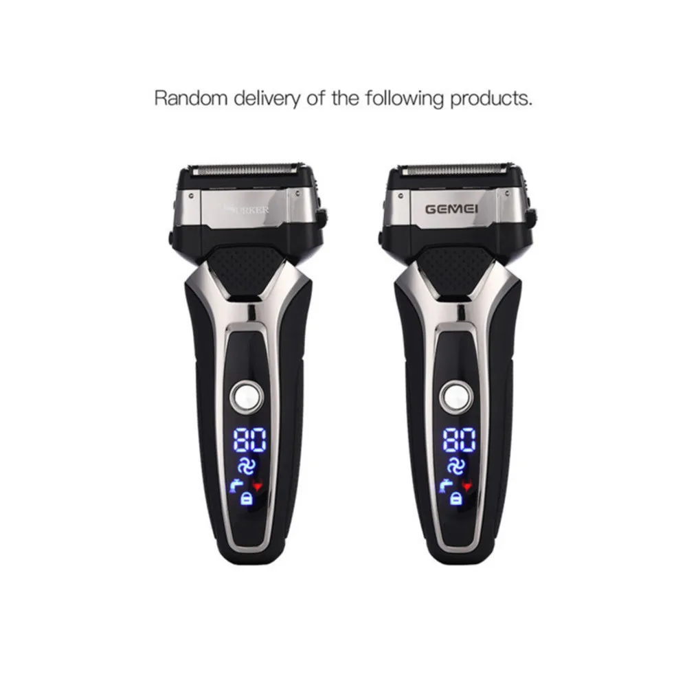 

Quick Charge Electric Shaver Whole Body Washable Reciprocating Shaving Razor Men Professional Beard Trimmer with LED Display