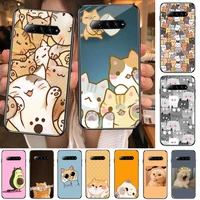 cute cartoon cat anime phone case for xiaomi redmi black shark 4 pro 2 3 3s cases helo black cover silicone back prett mini cov