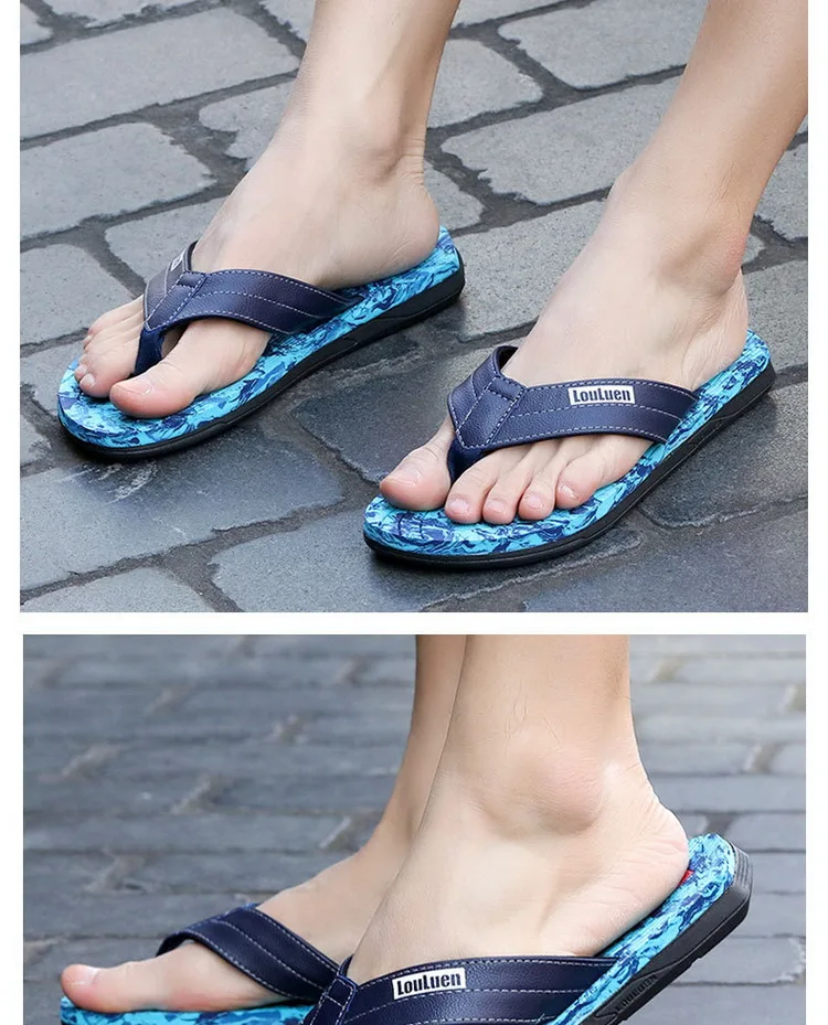 Zapatillas hombre; Новинка года; Вьетнамки; мужские уличные повседневные красивые тапочки; высококачественные мужские банные тапочки на плоской подошве в полоску
