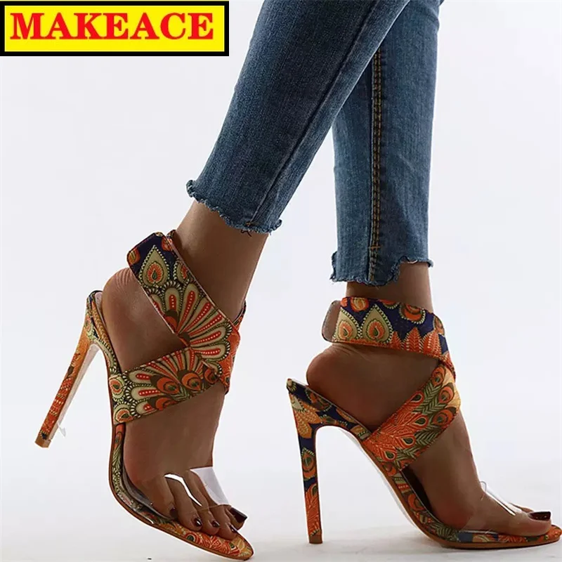 

Fashion Women's Shoes Summer New High Heeled Sandals Fashion Party Dress Shoes Open Toe Sandals Outdoor Leisure Slippers