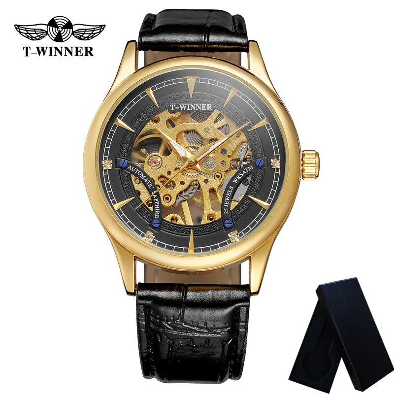 Механические Мужские наручные часы WINNER Fashion в стиле милитари спортивные мужские