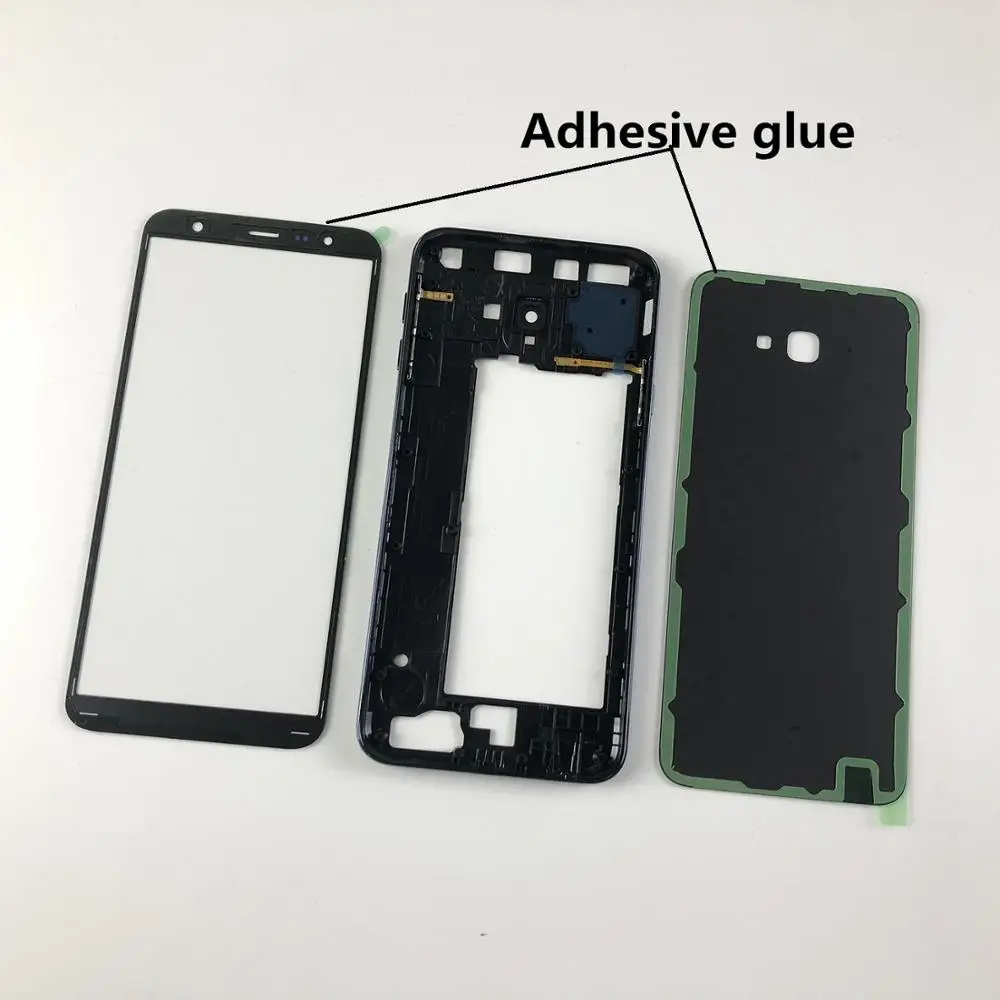 Для Samsung Galaxy J4 + 2018 плюс J415 J415F SM корпус средняя рамка задняя крышка дверь чехол