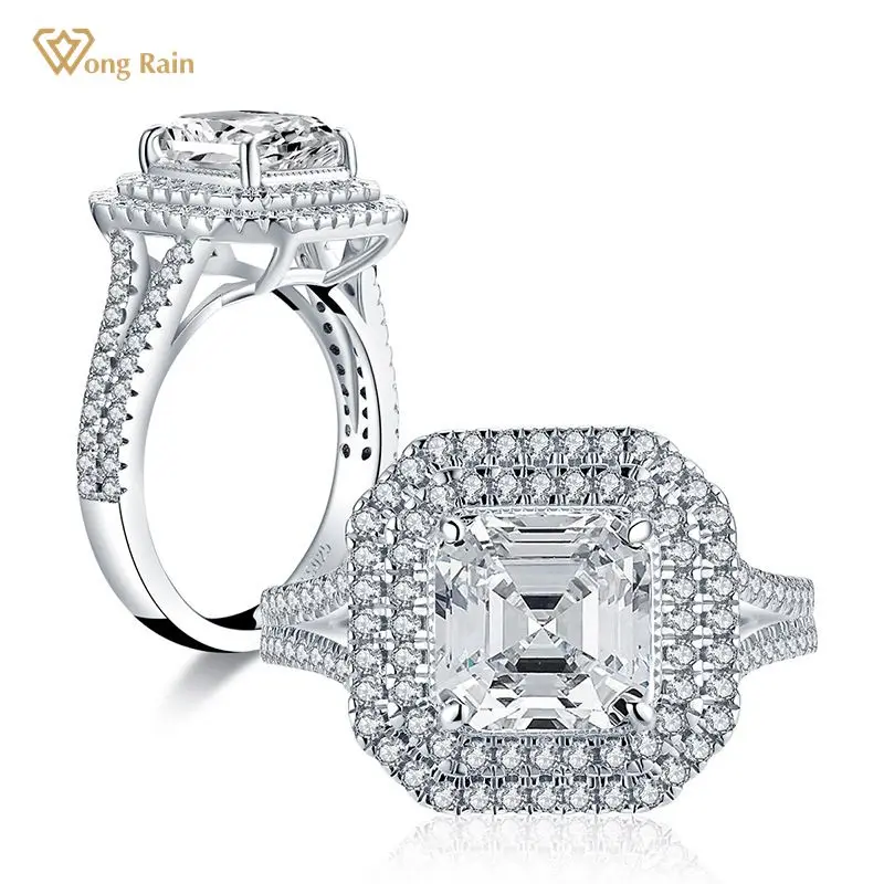 

Wong Rain 925 пробы серебряные кольца с драгоценным камнем