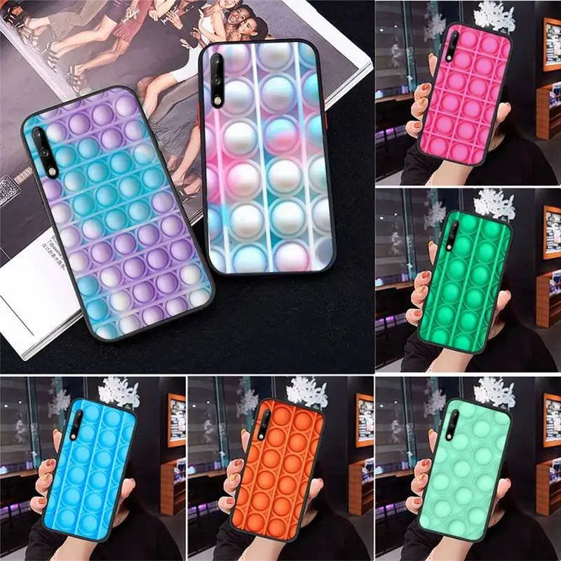 

Bubble Fidget Reliver Stress Phone Case for Huawei honor 7A 8X 8s 9 9X 10 10i 20 30 Play lite pro s Fundas cover