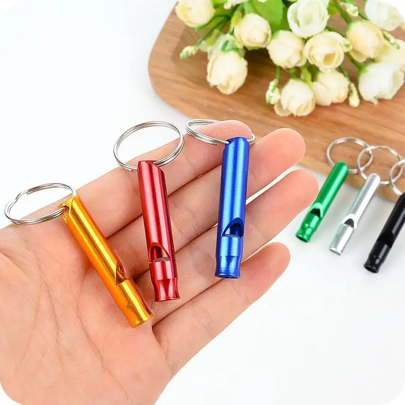 

2021 Wild Survival Whistle High Frequency Treble Referee Training Bird Rescue Children Metal Aluminum Alloy Outdoor Life-saving