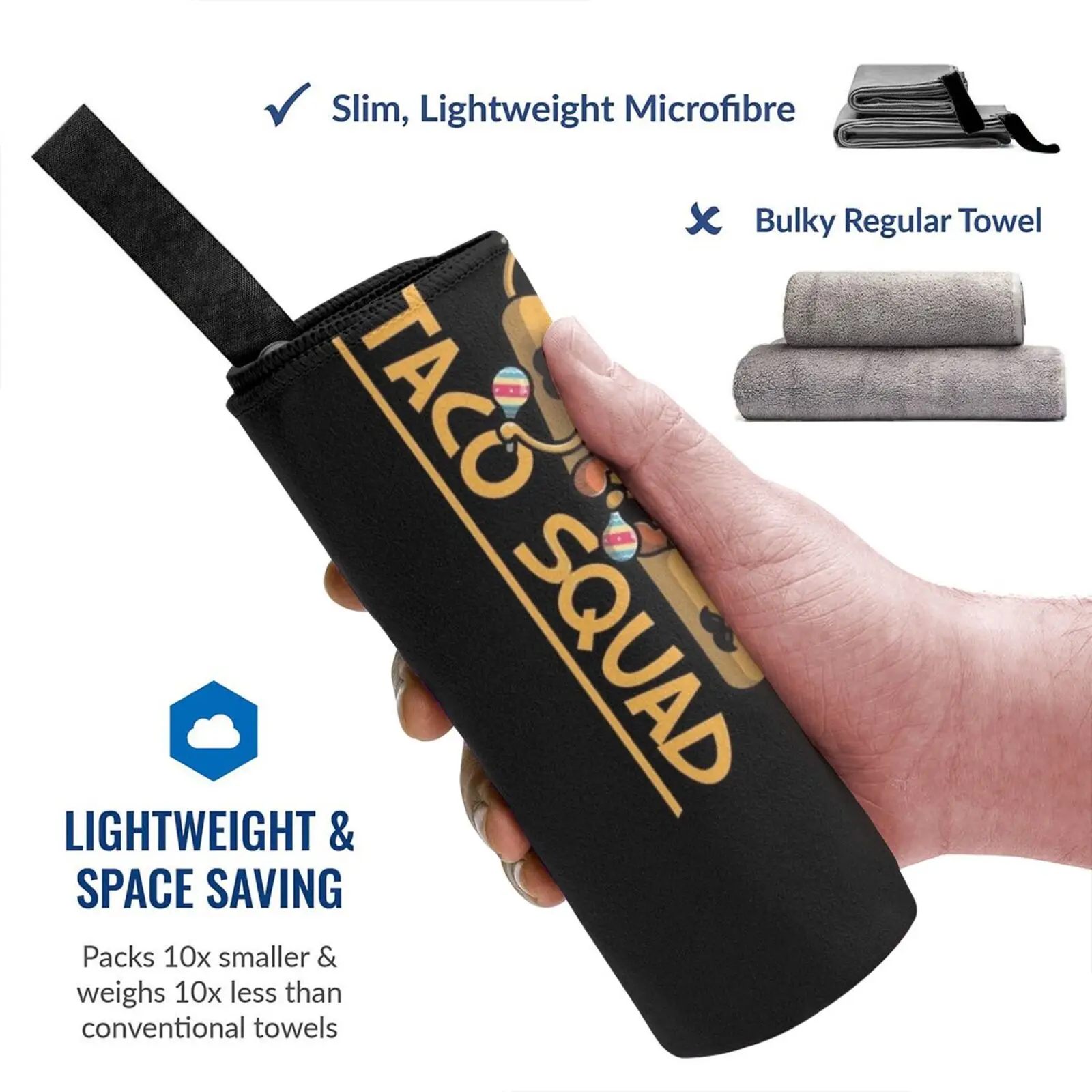 Быстросохнущее полотенце для спортзала ванной портативное Амари череп кабил