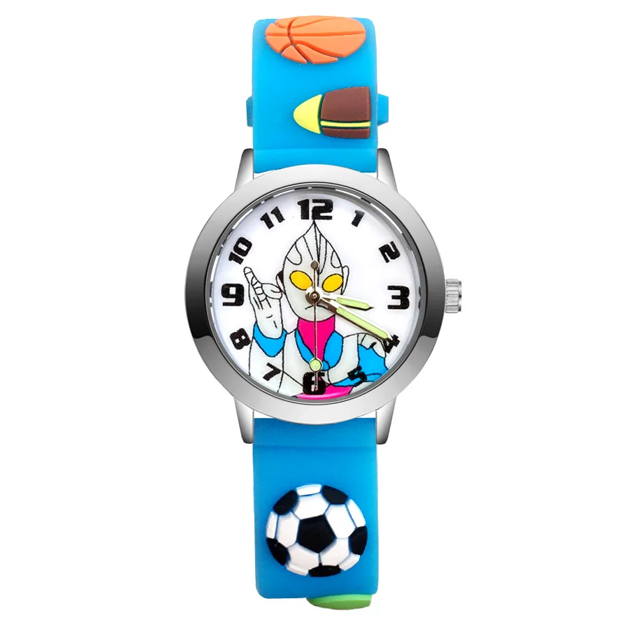

Children's Cute Cartoon Style Student Boy Girl Kids Silicone Strap Quartz Wrist Watches JA220