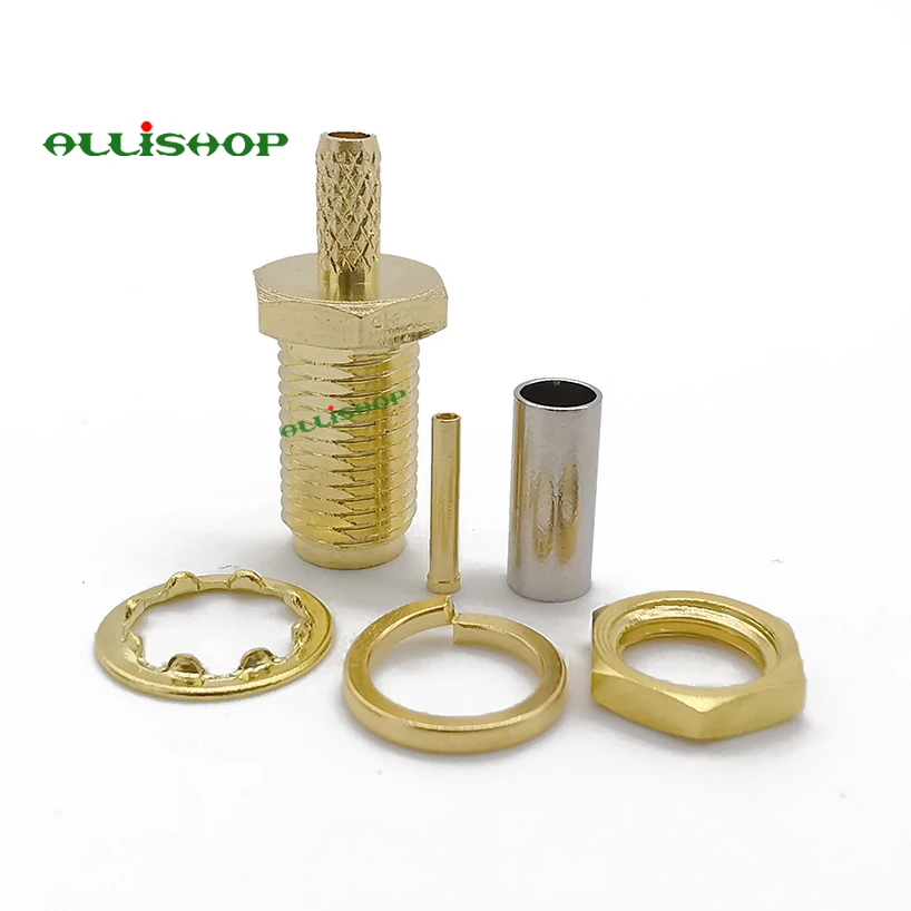Гнездовой разъем SMA гайка гнездовой обжим для кабеля RG316 провод|female sma connector|female
