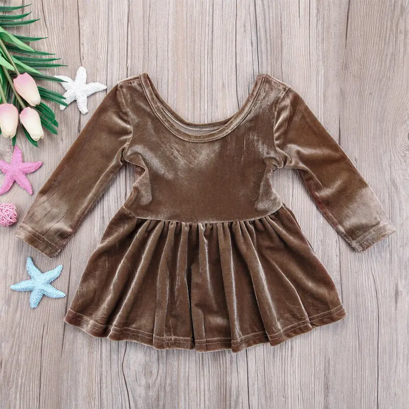 Коллекция 2020 года новое модное платье для новорожденных бархатное принцессы с
