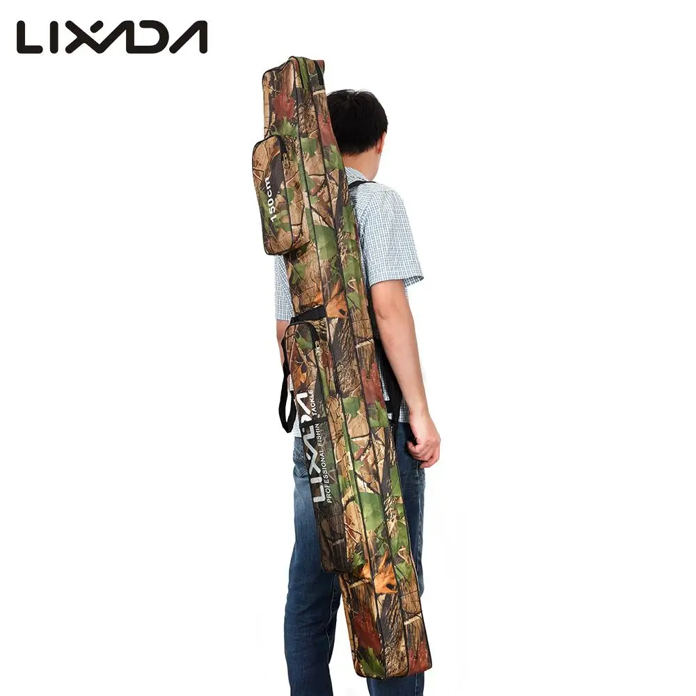 Lixada Double Layer Rod Bags Large Capacity Fishing Tackle Bag 120/150cm | Спорт и развлечения